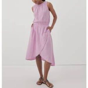 Pact Double Gauze Bubble hem top wrap skirt size medium